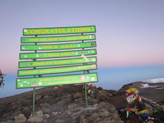 Kilimanjaro pico Uhuru